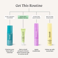 Foxtale Acne Spot Corrector Gel - 15ml | Glycolic Acid + Azelaic Acid + Salicylic Acid | Reduces Pimples | Prevents Active Acne | Soothes Redness & Irritation | For All Skin Types