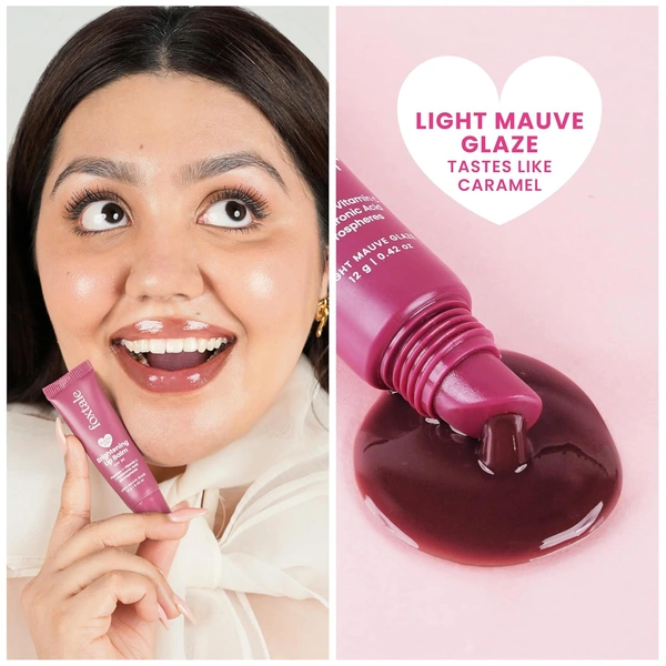 Foxtale Brightening SPF30 Lip Balm - 12g | with Peptides, Vitamin C & Hyaluronic Acid | Reduces Pigmentation | Brightens Lips | Prevents Chapped Lips |Protects with SPF 30 | Smooth & Soft Lips | Shade - Light Mauve Glaze