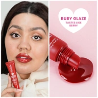 Foxtale Brightening SPF30 Lip Balm - 12g | with Peptides, Vitamin C & Hyaluronic Acid | Reduces Pigmentation | Brightens Lips | Prevents Chapped Lips |Protects with SPF 30 | Smooth & Soft Lips | Shade - Ruby Glaze