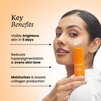 Foxtale Brightening Vitamin C Face Serum - 30ml  | 15% L-Ascorbic Acid) + Vitamin E |  Reduced Dark Spots | Balance Uneven Skin Tones | Moisturizing Serum | Fades Pigmentation | All Skin Types