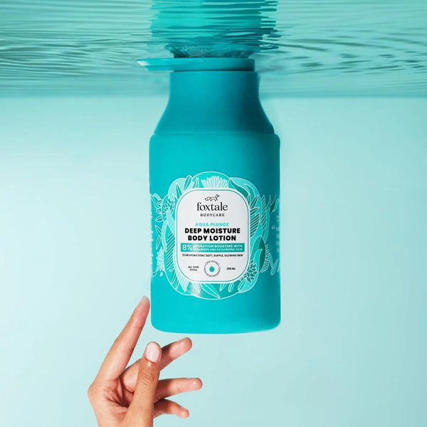 Foxtale Deep Moisture Body Lotion - 200ml | with Hyaluronic Acid & Ceramides | 72-hour Hydration | Provides Deep Hydration | Long Lasting Musk Fragrance | Lightweight | For All Skin Type