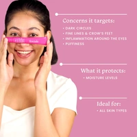 Foxtale Firming Eye Gel - 20ml | with Peptides, Algae, Provitamin B5 | Fades Dark Circles | Reduce Fine Lines | Hydrating Eye Gel | Youthful Eyes | For All Skin Types