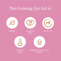 Foxtale Firming Eye Gel - 20ml | with Peptides, Algae, Provitamin B5 | Fades Dark Circles | Reduce Fine Lines | Hydrating Eye Gel | Youthful Eyes | For All Skin Types