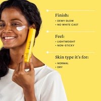 Foxtale Niacinamide Dewy Sunscreen - 50ml | SPF 70 Pa++++ | Prevent Tanning | No White Cast | Non-Sticky | Reduce Spots & Pigmentation | Broad-Spectrum Sunscreen | for Normal To Dry Skin