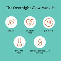 Foxtale Overnight Glow Mask 30ml | Salon like Brightening Facial Overnight | Night Mask for Glowing Skin | Reduces Blackheads, Whiteheads | Minimize Appearance of Pores | For All Skin Types