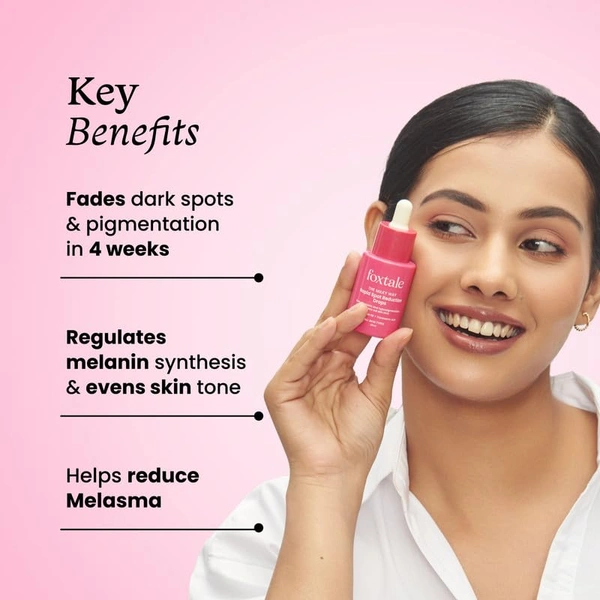 Foxtale Spot Reduction Serum - 30ml | With 3% Tranexamic Acid , Encapsulated Peptides , Niacinamide | Reduces Marks, Dark Spots & Hyperpigmentation | Evens Out Skin Tone | Keeps Skin Hydrates | For All Skin Types