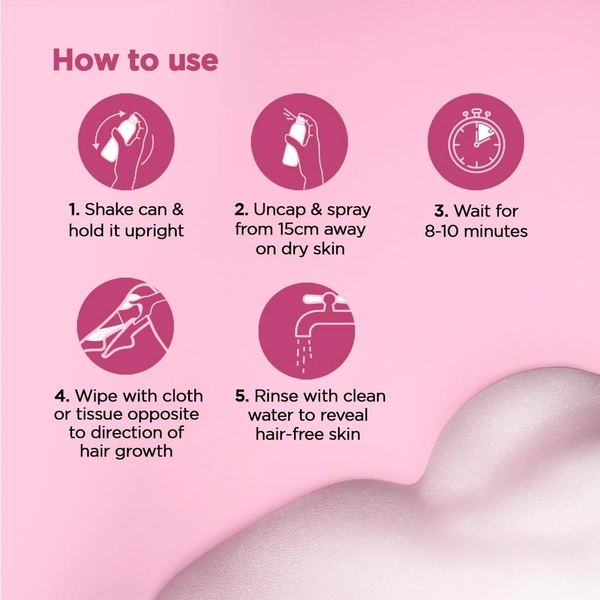 Furr Hair Removal Spray 200ml| Enriched with Vitamin E & Aloe Vera Extract | Gentle, Smooth & Effective Hair Removal for Sensitive Skin