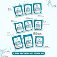 Fyc Professional Hydra Boost Facial Kit 185g | 8-Step Deep Hydration & Rejuvenation Facial with Hyaluronic Acid | Intense Moisture, Radiance & Smooth Skin | Salon-Quality Facial for All Skin Types