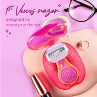 Gillette Venus Snap Women's Razor Pack of 1 with Travel Case| Compact Hair Remover with Avocado Soap Gel Bar