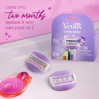 Gillette Venus Snap Women's Razor Pack of 1 with Travel Case| Compact Hair Remover with Avocado Soap Gel Bar