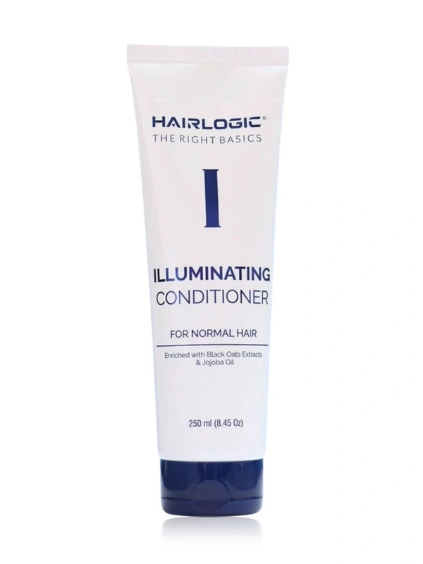 Hair Logic Illuminating Conditioner 250 ml | Shine-Boosting Formula for Normal Hair | Sulfate-Free & Frizz Control | Nourishes & Softens | Ideal for Daily Use
