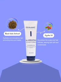 Hair Logic Illuminating Conditioner 250 ml | Shine-Boosting Formula for Normal Hair | Sulfate-Free & Frizz Control | Nourishes & Softens | Ideal for Daily Use