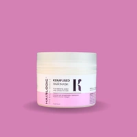 Hair Logic Kerafused Hair Mask 200g | Smooth, Shiny & Straight Hair | Enriched with Wheat Protein, Hydrolyzed Keratin & Seastar Collagen | Deep Repair & Frizz Control