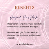 Hair Logic Kerafused Hair Mask 200g | Smooth, Shiny & Straight Hair | Enriched with Wheat Protein, Hydrolyzed Keratin & Seastar Collagen | Deep Repair & Frizz Control