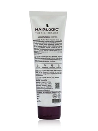 Hair Logic Kerafused Sampoo 250 ml with Wheat Protein | Hydrolyzed Keratin & Seastar Collagen | Smooth, Shiny & Frizz-Free, Straight | Strong & Nourished Hair
