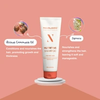 Hair Logic Nutritive Sampoo 250ml with Ricinus Communis Oil | Japonica Extract & HA++ | Deep Nourishment & Moisture | Shine & Frizz-Free Dry Hair