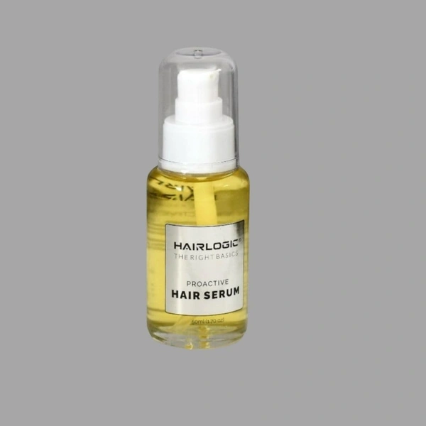 Hair Logic Proactive Hair Serum 50ml | Nourishes, Strengthens & Adds Shine | Enriched with Jojoba, Moringa & Avocado Oils | Lightweight, Non-Greasy Formula