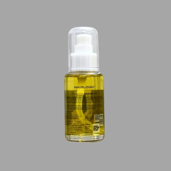 Hair Logic Proactive Hair Serum 50ml | Nourishes, Strengthens & Adds Shine | Enriched with Jojoba, Moringa & Avocado Oils | Lightweight, Non-Greasy Formula