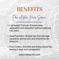 Hair Logic Proactive Hair Serum 50ml | Nourishes, Strengthens & Adds Shine | Enriched with Jojoba, Moringa & Avocado Oils | Lightweight, Non-Greasy Formula