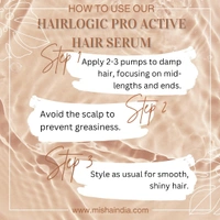 Hair Logic Proactive Hair Serum 50ml | Nourishes, Strengthens & Adds Shine | Enriched with Jojoba, Moringa & Avocado Oils | Lightweight, Non-Greasy Formula