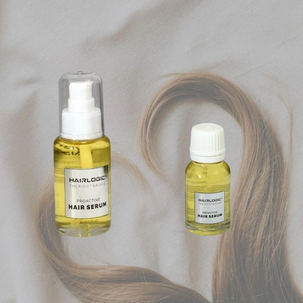 Hair Logic Proactive Hair Serum 50ml | Nourishes, Strengthens & Adds Shine | Enriched with Jojoba, Moringa & Avocado Oils | Lightweight, Non-Greasy Formula