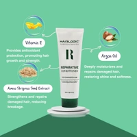 Hair Logic Reparative Conditioner 250ml with Vitamin E, Argan Oil & Avena Strigosa Seed Extract | Damaged, Dry & Chemically Treated Hair | Smoothens & Strengthens
