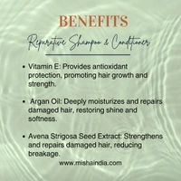 Hair Logic Reparative Sampoo 250ml with Vitamin E, Argan Oil & Avena Strigosa Seed Extract | Damaged, Dry & Chemically Treated Hair | Smoothens & Strengthens