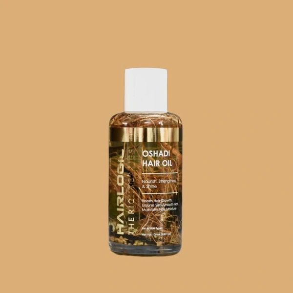 Hair Logic Hairlogic Oshadi Hair Oil 100 ml | Nourish, Strengthen & Shine | Boost Hair Growth | Ensures Silky-Smooth Hair | Maintains Hair Moisture | Sulfate & Paraben-Free