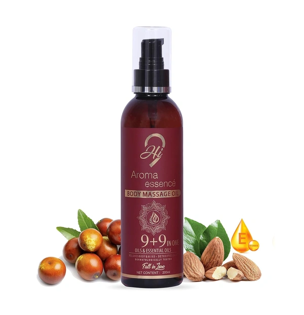 Hi9 Aroma Essence Body Massage Oil 200ml | Relaxing & Nourishing Aromatherapy