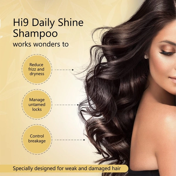 Hi9 Daily Shine Shampoo 300ml | Boost Shine & Smoothness | Enhance Hair's Natural Glow | Keep Hair Shiny & Manageable