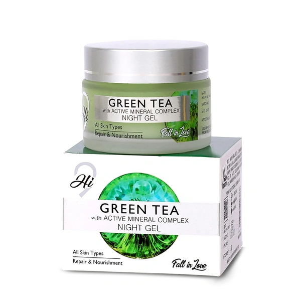 Hi9 Green Tea Night Gel 50g - Refresh, Rejuvenate & Calm Your Skin Overnight