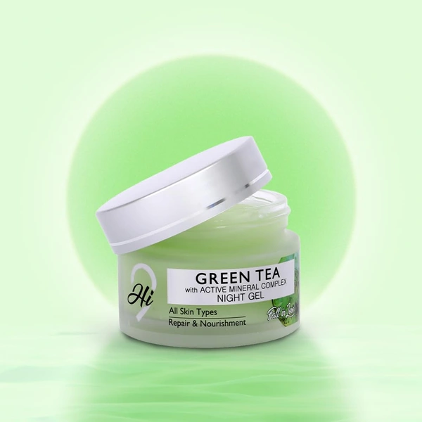 Hi9 Green Tea Night Gel 50g - Refresh, Rejuvenate & Calm Your Skin Overnight