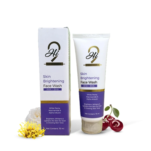 Hi9 Skin Brightening Face Wash 75ml | ProDerma Collection | AHA, BHA & Niacinamide | Reduces Dark Spots & Dullness | Gentle Formula for Sensitive Skin & Uneven Skin Tone