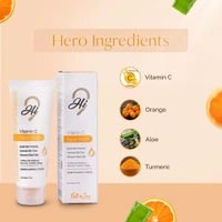Hi9 Vitamin C Face Wash 75ml - Brighten, Hydrate & Revitalize Your Skin Daily and Remove Dead Cells, Improoves Skin Tone
