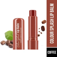 Hilary Rhoda Colour Splash Lip Balm (Coffee, 3g) with SPF-15 | Moisturizing Lip Care, Coffee Flavor, Vitamin E & Cocoa Butter, Sun Protection for Soft, Hydrated Lips