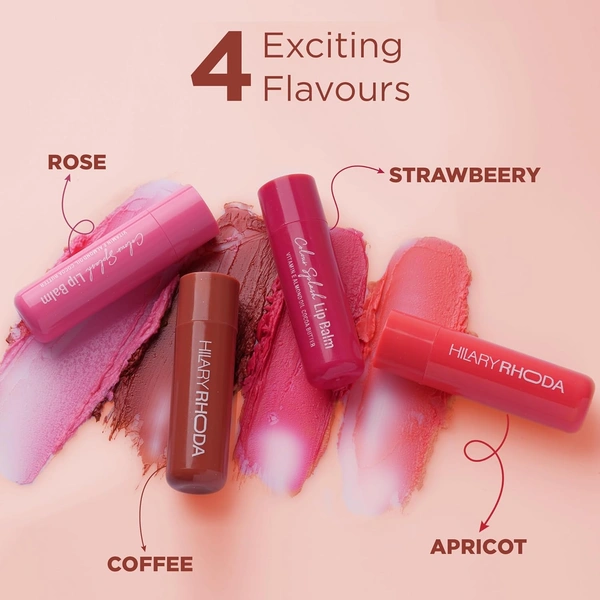 Hilary Rhoda Colour Splash Lip Balm (Coffee, 3g) with SPF-15 | Moisturizing Lip Care, Coffee Flavor, Vitamin E & Cocoa Butter, Sun Protection for Soft, Hydrated Lips