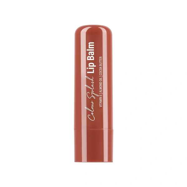Hilary Rhoda Colour Splash Lip Balm (Coffee, 3g) with SPF-15 | Moisturizing Lip Care, Coffee Flavor, Vitamin E & Cocoa Butter, Sun Protection for Soft, Hydrated Lips