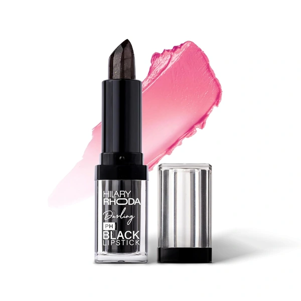 Hilary Rhoda Matte Hilary Rhoda Darling PH Black Lipstick | Long-Lasting, Moisturizing & Smudge-Proof | One-Swipe Magic Color-Changing Lipstick | Semi-Glossy Finish | Lightweight & Highly Pigmented