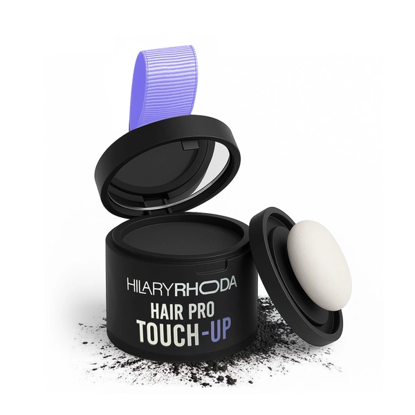 Hilary Rhoda Hair Pro Touch Up Natural Black 3g | Instant Grey Roots & Bald Spot Coverage | Fuller, Denser Look | Matte, Sweat-Proof Finish | Highly Pigmented, Long-Lasting Powder