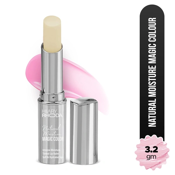 Hilary Rhoda Matte Hilary Rhoda Tinted PH Color Changing Lip Balm | Nourishing, Moisturising & Hydrating Formula for Dry & Chapped Lips | Enriched with Grape Seed Extract | Soft Natural Tint