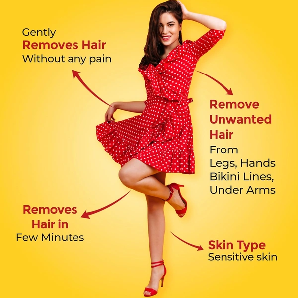 lkin Ikin Papaya Hair Removal Cream Pack of 2 (60g Each) for Sensitive Skin | Bikini, Legs & Underarms