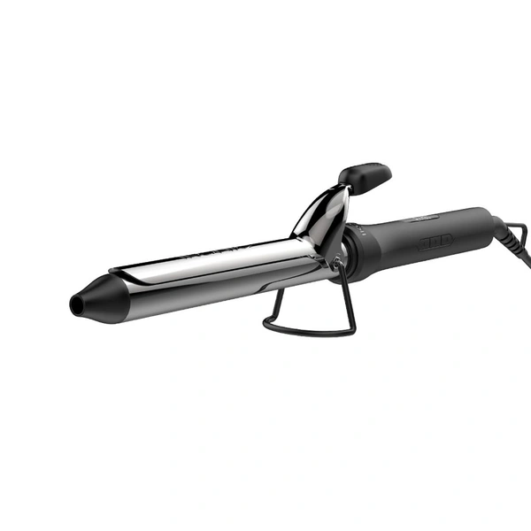 Ikonic CT 25mm Curling Tong Hair Curler, Black | 8 Inch Titanium Barrel | Professional Curling Iron for Bouncy, Tight & Loose Curls | Salon Finish
