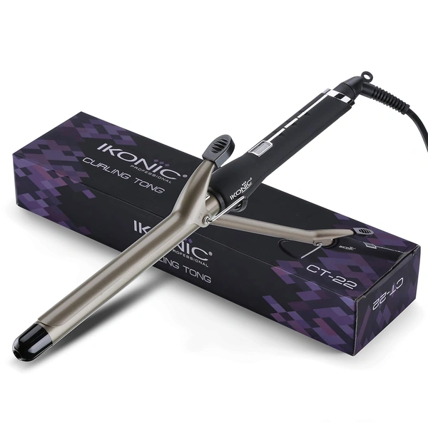 IKONIC Ikonic Curling Tong-22mm, Ceramic shine infused barrel, Digital Display, Instant Heatup, Hair Curling With swivel cord Hair Styling, For Women, All Hair Type