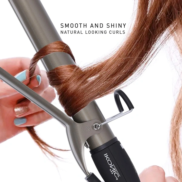IKONIC Ikonic Curling Tong-25mm, Ceramic shine infused barrel, Digital Display, Instant Heatup, Hair Curling With swivel cord Hair Styling, For Women, All Hair Type