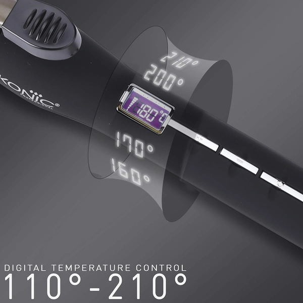 IKONIC Ikonic Curling Tong-25mm, Ceramic shine infused barrel, Digital Display, Instant Heatup, Hair Curling With swivel cord Hair Styling, For Women, All Hair Type
