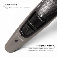 Ikonic Groom and Trim Hair Trimmer | Advanced Ceramic Blades | LED Spotlight & Waterproof Design | 10 Adjustable Length Settings | 50-Min Runtime for Precision Grooming