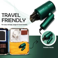 Ikonic Mini Vibe Hair Dryer 1200W - Emerald | 2 Speed Settings | Cool Shot | Overheat Protection | Compact & Travel Friendly Design | Suitable for All Hair Types