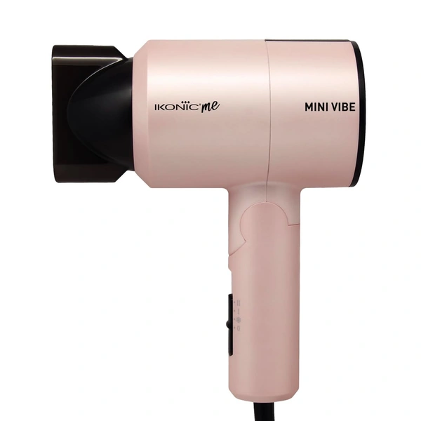 Ikonic Mini Vibe Hair Dryer 1200W - Pink | 2 Speed Settings | Cool Shot | Overheat Protection | Compact & Travel Friendly Design | Suitable for All Hair Types