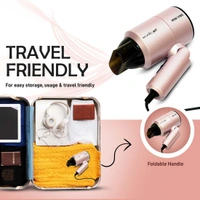 Ikonic Mini Vibe Hair Dryer 1200W - Pink | 2 Speed Settings | Cool Shot | Overheat Protection | Compact & Travel Friendly Design | Suitable for All Hair Types
