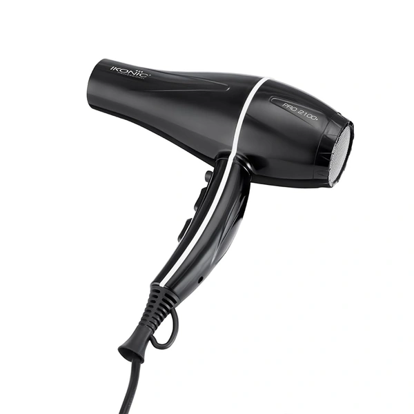 Ikonic Pro 2100+ Hair Dryer 2000W, With 3 heat & 2 speed settings, Cool Shot, Interchangeable Nozzles, Professional Styling For All Hair Type.